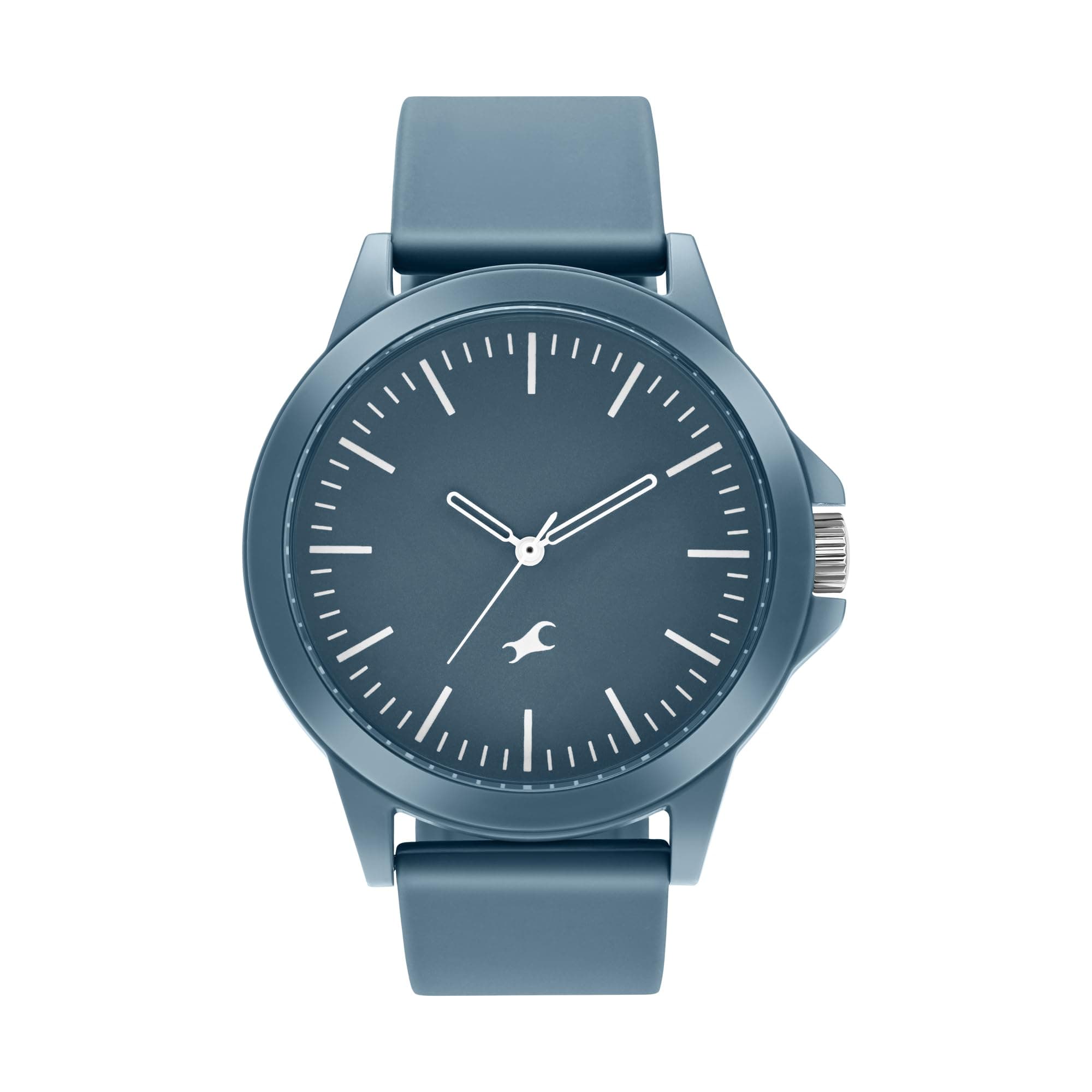 Fastrack Quartz Analog Blue Dial Blue Silicone Strap Unisex Watch - NT38024PP69W