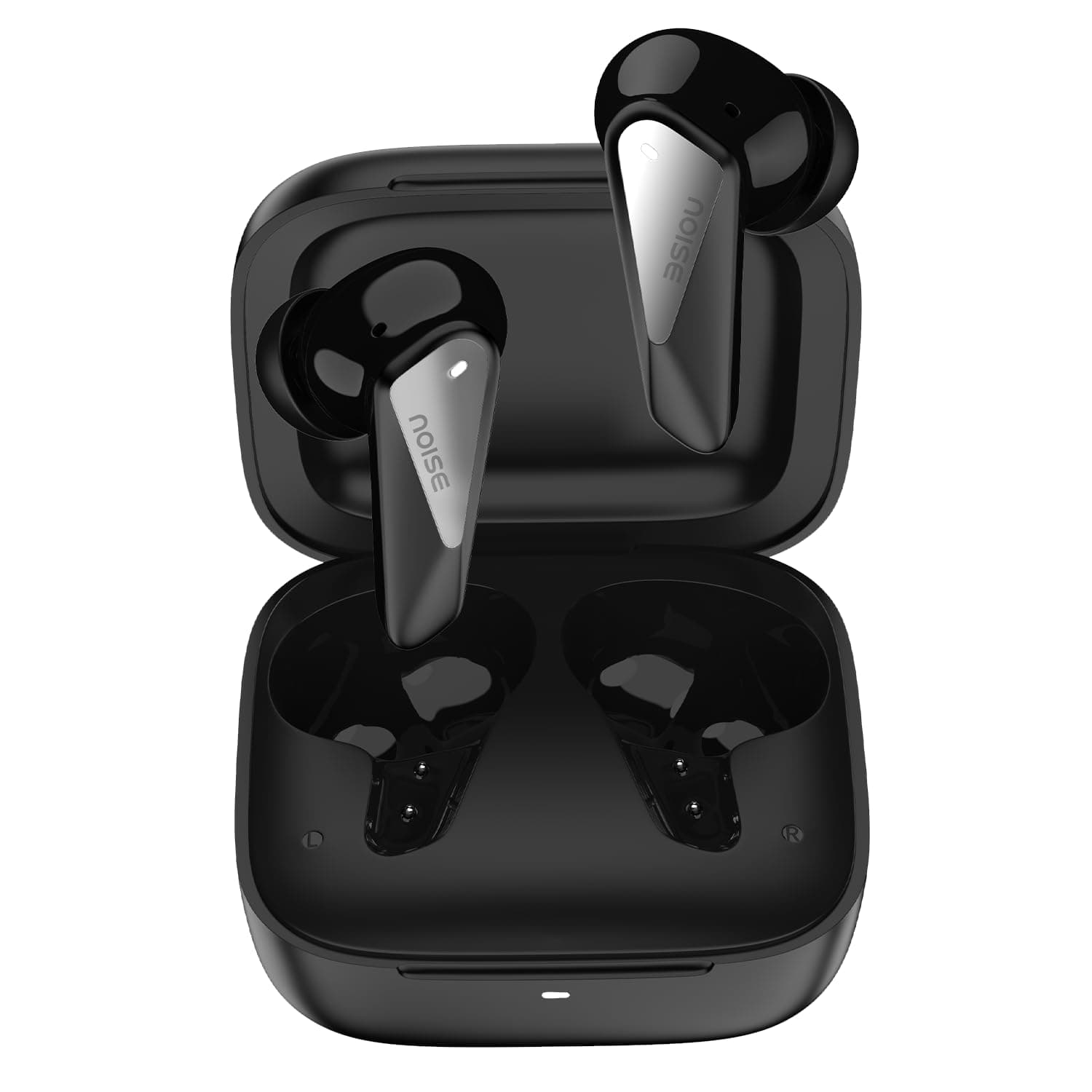 Noise Buds N2 Pro Truly Wireless Earbuds with ANC (Up to 32dB), 70H Playtime, Dual Pairing, InstaCharge (10 Min = 200 Min), Bluetooth v6.0, Metallic Finish – Slate Black