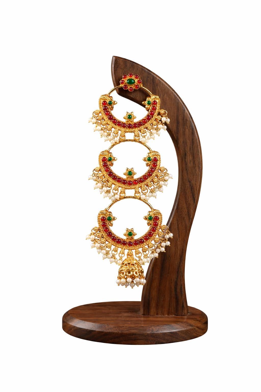 Diksha Collection Lakshmi Hair Pins Gold Plated Laxmi Design Bridal Jadai Billai Wedding Hair Braid Accessories Hair Choti South Indian Traditional Hairpins Bridal Bharatanatyam Hair Accessories Pack of 1 for Girls/women | Jada Billai Lakshami Choti