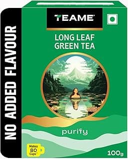 TE-A-ME Green Loose Leaves - 100 gm | Green Leaves Loose Tea 100 gm | No Added Flavour