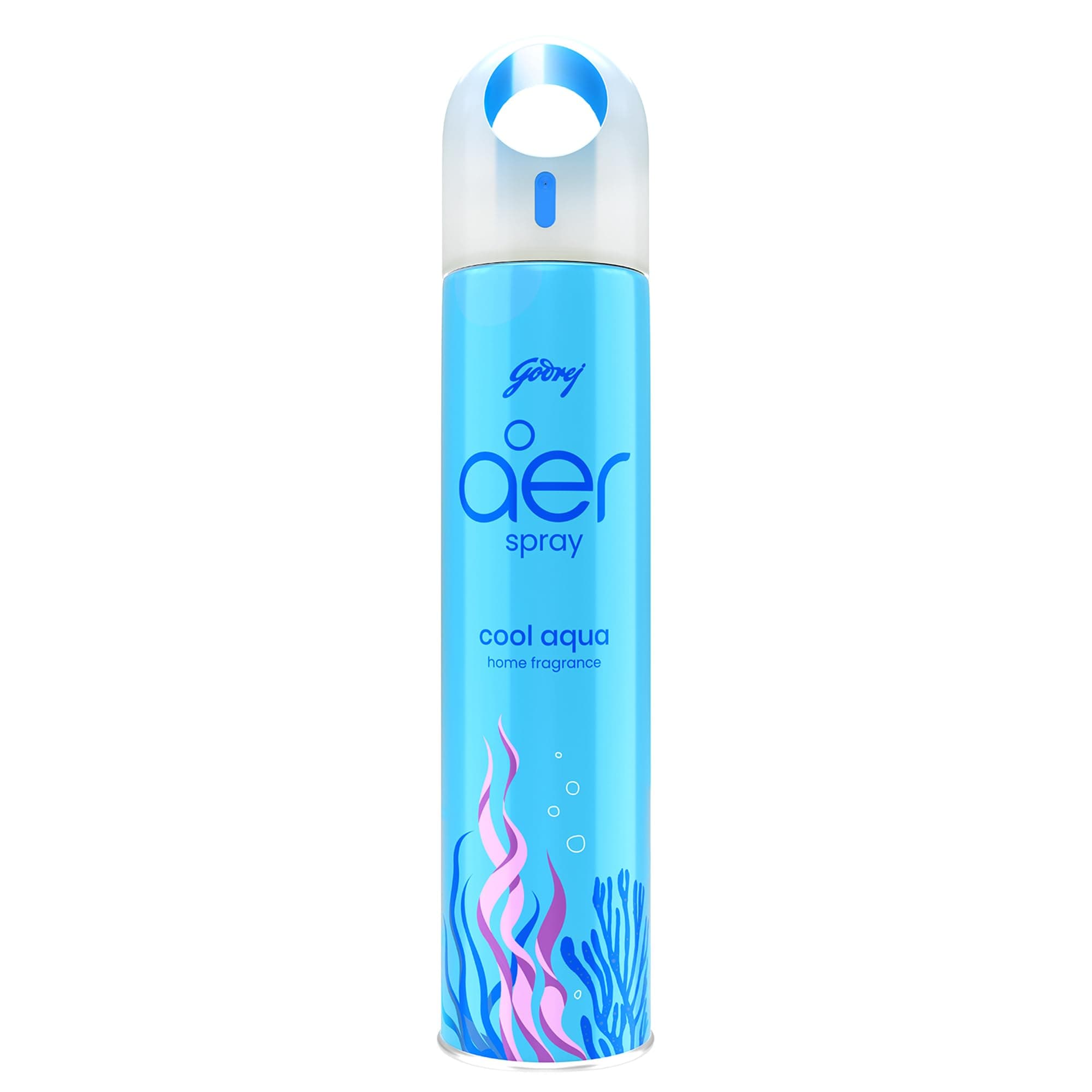 Godrej aer Spray | Room Freshener for Home & Office - Cool Aqua (180 ml)