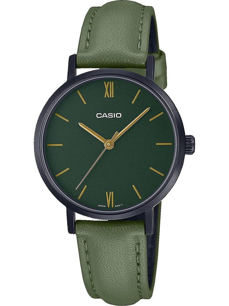 Casio Ladies Analog Green Dial Women LTP-VT02BL-3AUDF (A2002)