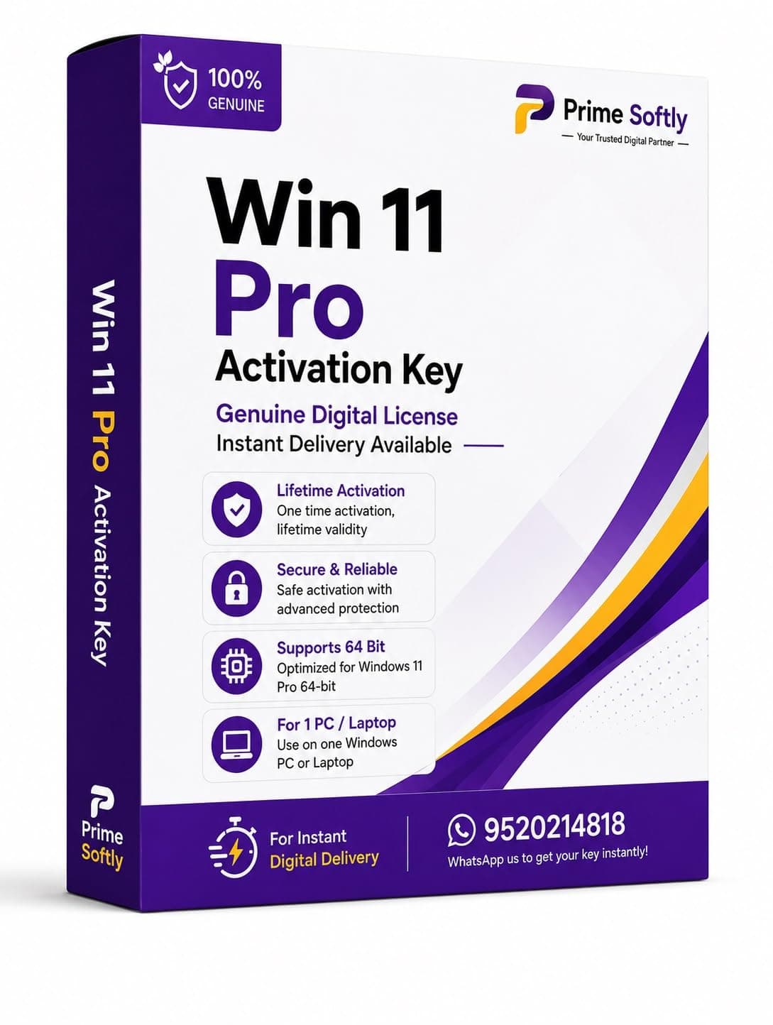 Win 11 Pro Lifetime Digital License Key Instant Online Access for Compatible Desktop and Laptop