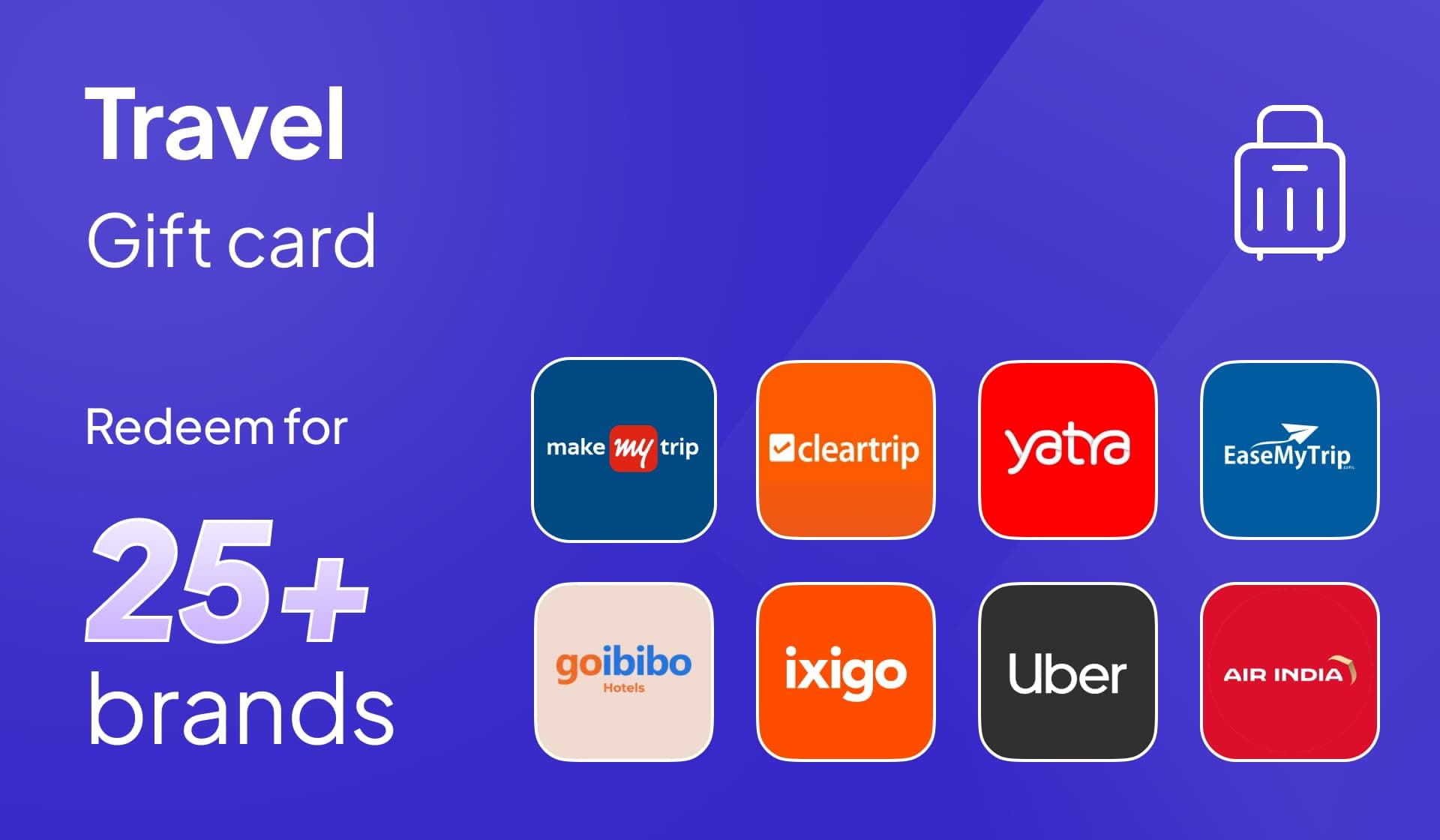 Travel Gift Card | Physical Gift Card | Valid for online - offline purchases |