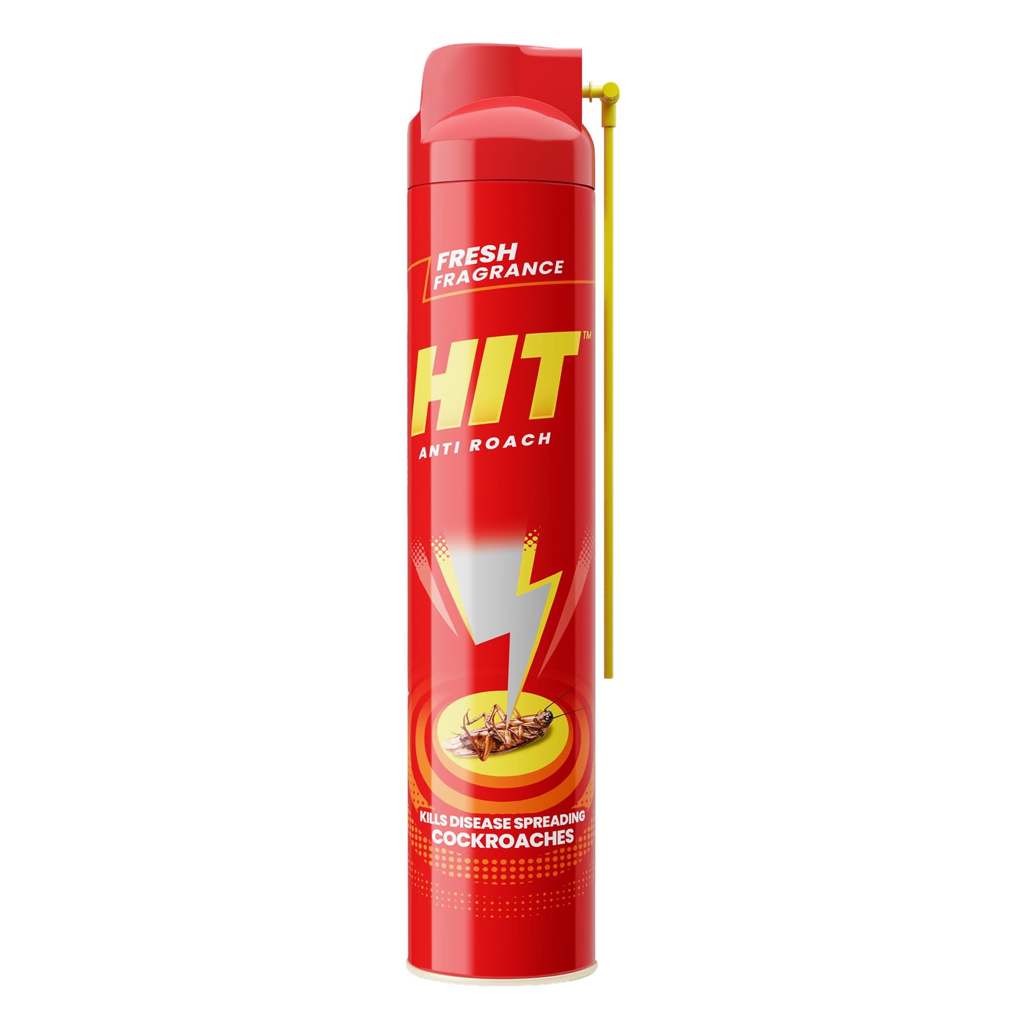 HIT Crawling Insect Killer – Cockroach Killer Spray | Instant Kill | Deep-Reach Nozzle | Fresh Fragrance, 400ml