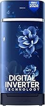 Samsung 189 L, 5 Star, Digital Inverter, Direct-Cool Single Door Refrigerator (RR21H2H25CU/HL, Camellia Blue, Base Stand Drawer, Single Touch Defrost, 2026 Model)