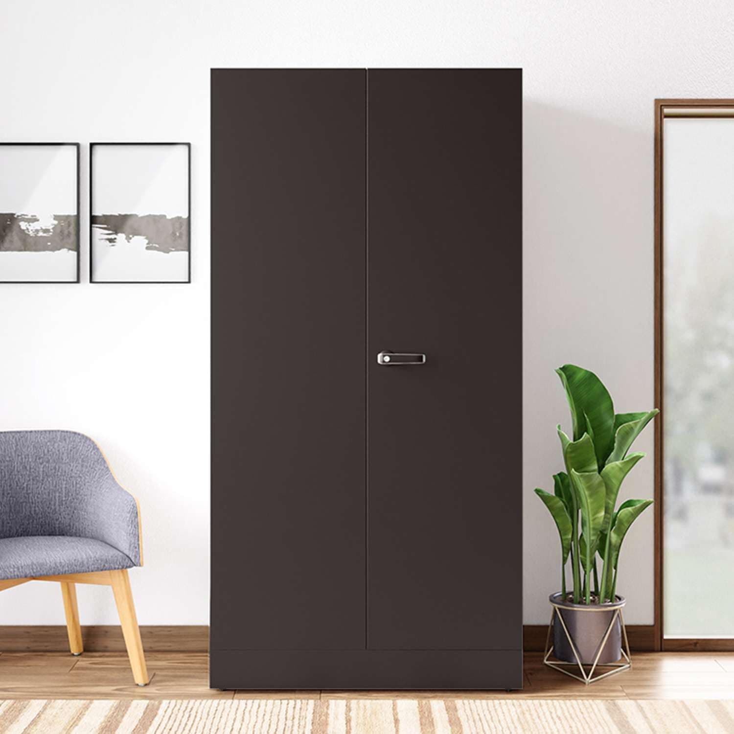 Interio by Godrej Auraline Women Basic 2-Door Steel Almirah