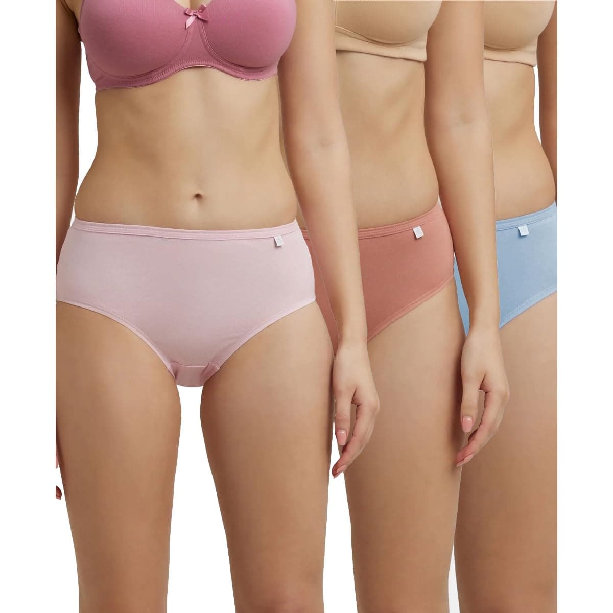 Jockey Women's Cotton Hipster Pack of 3 (1406-0301-LASTD-3XL_Multicolor_3XL)