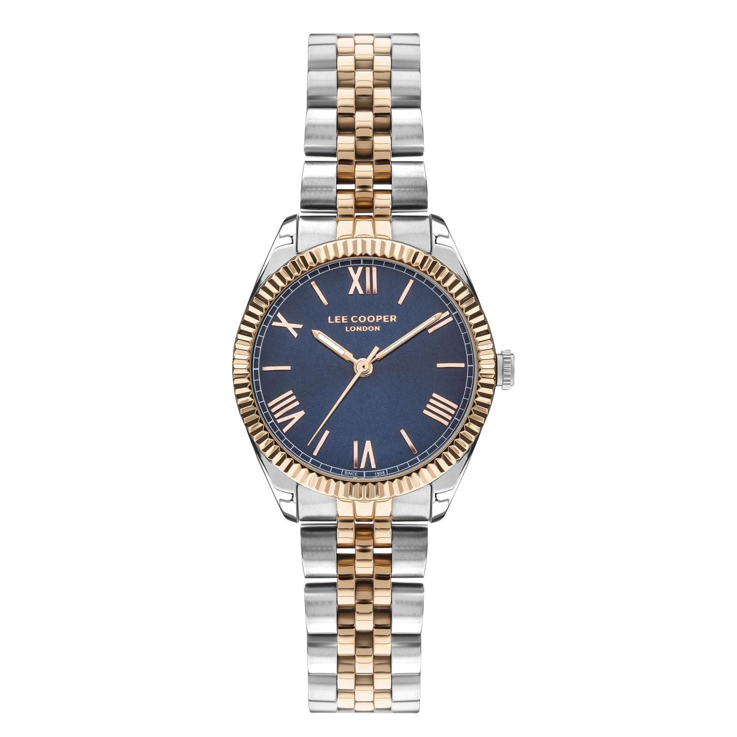 Lee Cooper Analog Blue Round Dial Women's Watch - LC07448.590