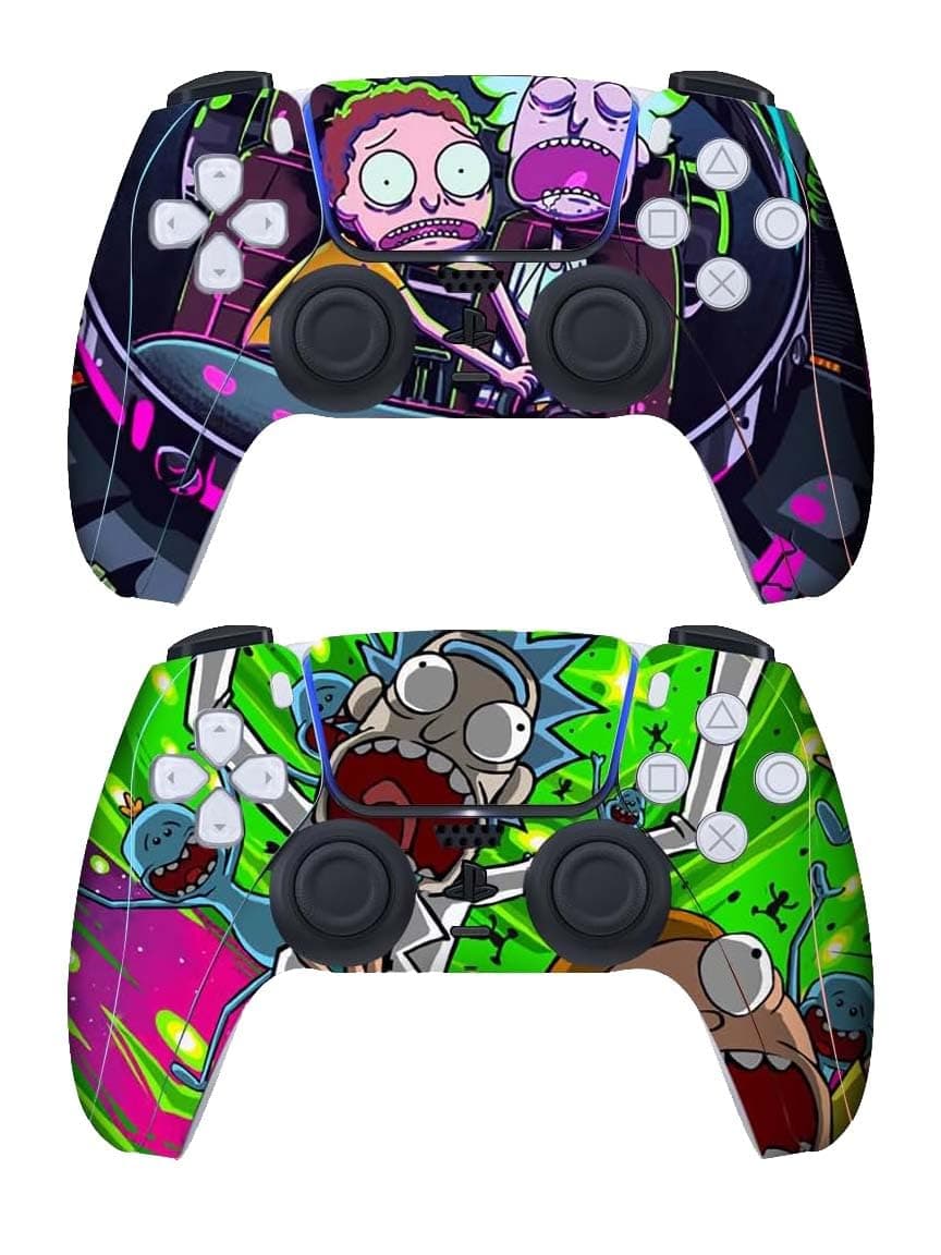 S2S Kulture PS5 Slim Skin Covers Vinyl Stickers Cover Wrap for PS5 Controller Remote Skin (Multicolor/d, 20x15 cm, Anime)