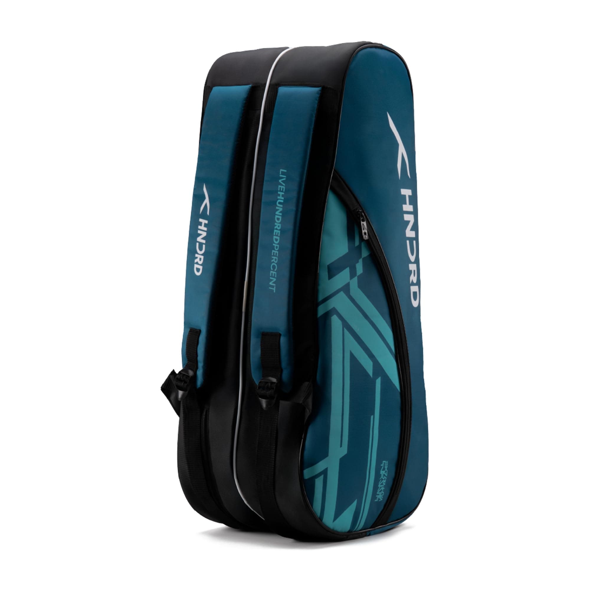 Hundred CosmoGear Max Kit Bag with Dual Climate-Control Compartments | Dedicated Shoe Pocket | Ergonomic Back Straps|for Professional Play |Ideal for Men & Women (Teal Blue)