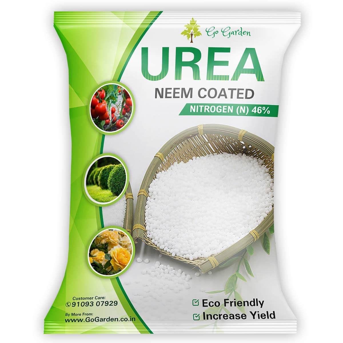 Go Garden Neem Coated Urea Fertilizer 5kg | Water Soluble Nitrogen Plant Food | Boosts Growth & Yield | Ideal for Home Garden, Terrace, Vegetables, Flowers & Outdoor Plants