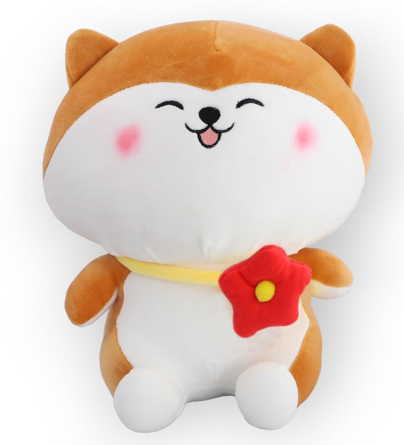 Storio Cat Flower Plush Soft Toy – 25 cm | Cute Stuffed Animal Toy for Kids | Adorable Cat Plush Doll for Girls & Boys | Soft Cuddly Toy for Baby Room Decor & Gifting (Pack of 1)