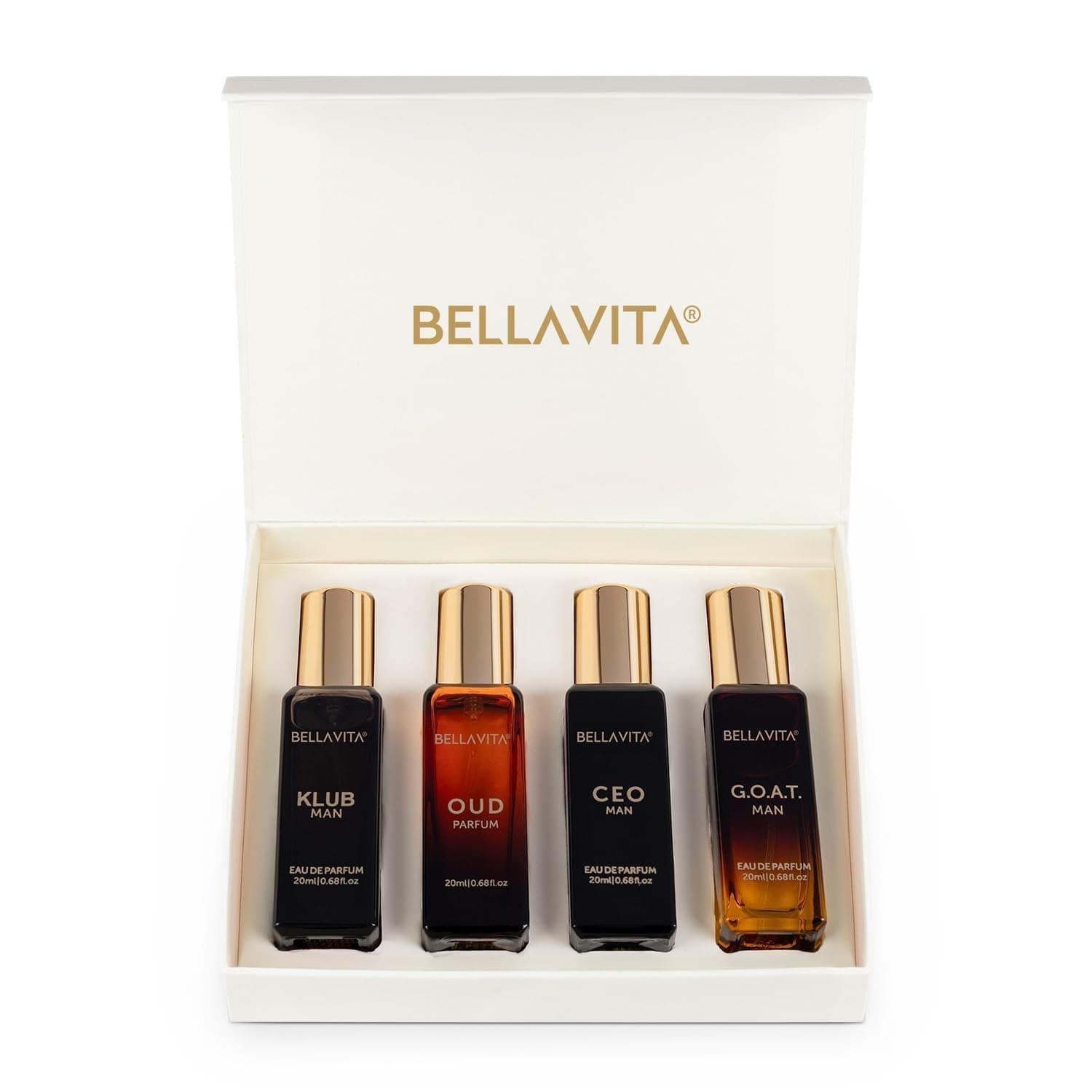 Bella Vita Organic Man Perfume Gift Set for Men Luxury Scent with Long Lasting Fragrance, 60 ml