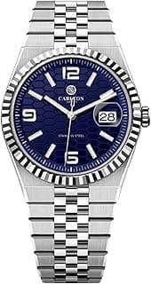 Carlton London Rover Men Analog Watch, Round Dial, Stainless Steel Strap, Quartz Movement, 40 mm Case, Premium Wide Strap Design, 30M Water Resistant, Casual Formal Wear