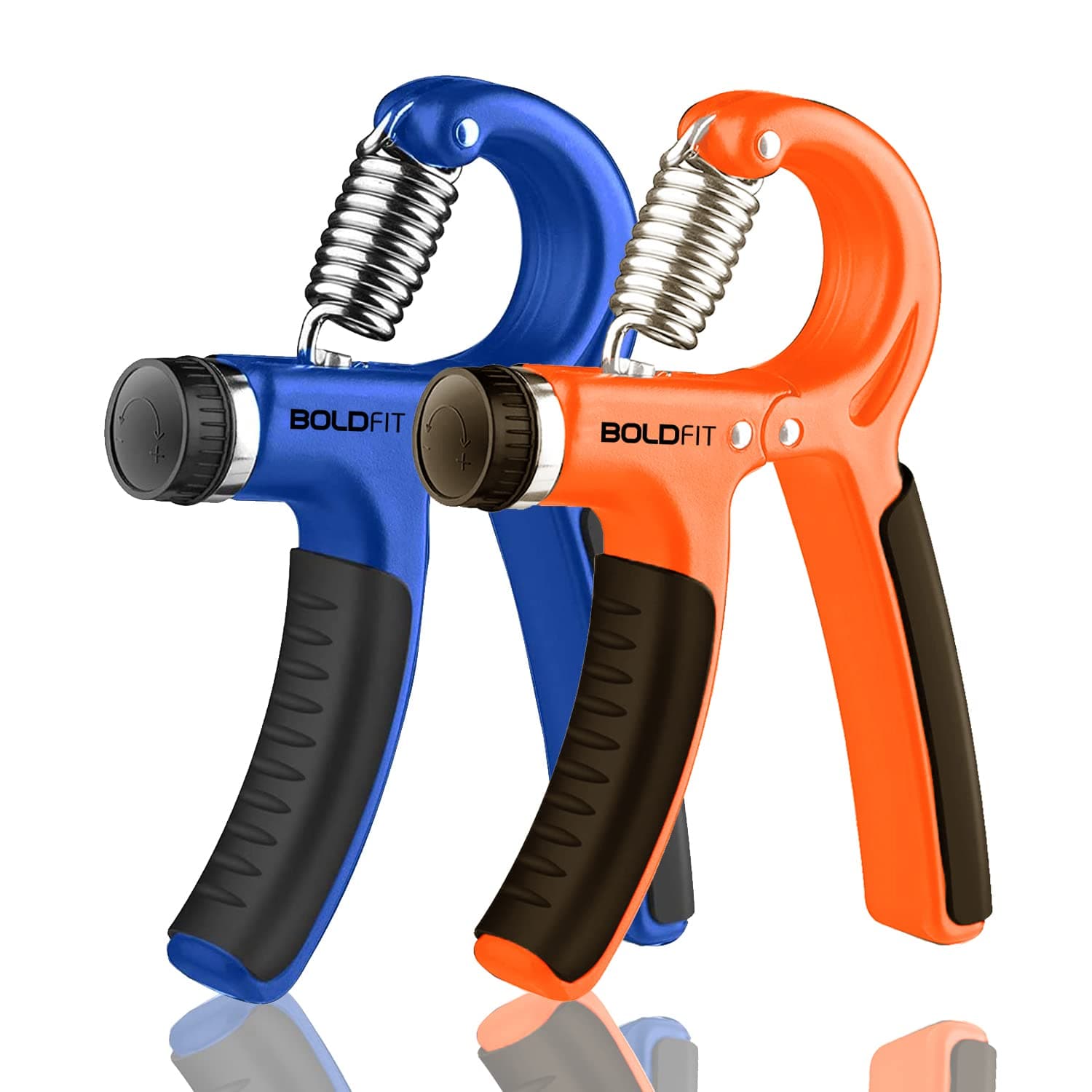 Boldfit Hand Gripper for Men & Women Hand Grip Strengthener for Forearm, Wrist & Finger Workout Fitness Equipment for Home & Gym Training (60 Kg) Pack of 2