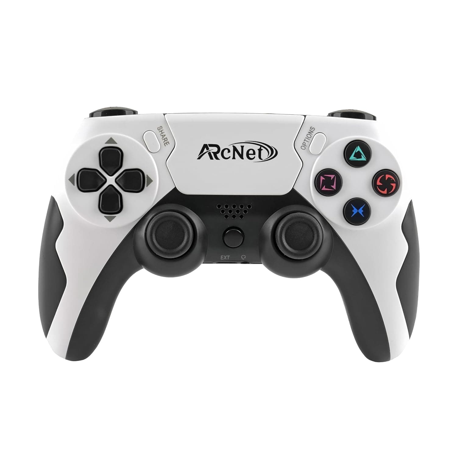 ARcNet Dualshock Wireless Controller Game Switch For PS 4 With 3.5 mm Headset Port & 6 Axis Gyro Sensor Wireless USB Controller Compatible for PS 4 Slim/PRO/Fat With Built in Speaker