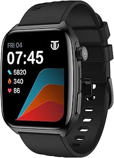 Titan Smart 4.0 Smartwatch with 1.93” AMOLED Display, Infinite AI Watch Faces, AI Voice assistant, Smart Hydration, Multiple Menu Styles, QR Hub, 100+ Multisports, BT Calling, HRM, SpO2,Games - Black