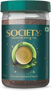 Society Premium Green Tea — Whole Green Tea Leaves, Rich In Natural Antioxidants, Light & Clean Cup For Daily Wellness, Hasmukhrai & Co. Since 1924 | 250 g Bottle | No Flavouring