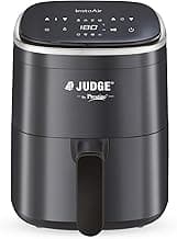 Judge by Prestige InstaAir Digital 4L Air Fryer | 80% less Oil Consumption | Air Fry, Grill, Roast, Bake | Digital Display | 8 Preset Menu | 1250 Watts | Easy to Clean | 1Y Warranty | ISI Certified