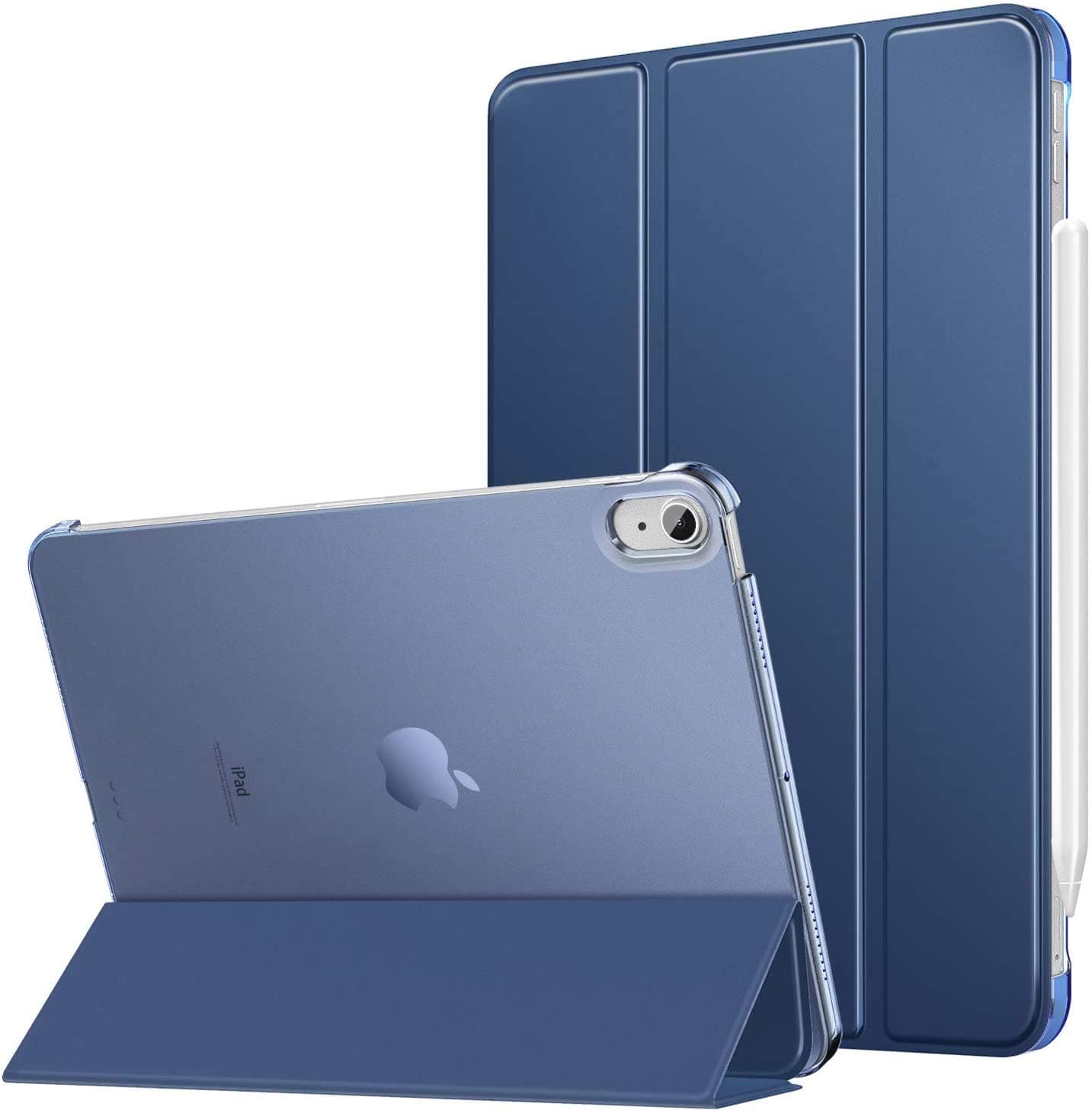 ProElite Case for iPad Air 11 Inch M4/M3/M2 2026/2025/2024, Air 5th Gen 2022/iPad Air 4th Gen 2020 10.9 Inch, Slim Hard PC Translucent Back Shell Smart Cover Fit iPad Air 11 M3/M2 & Air 10.9 Case, Dark Blue