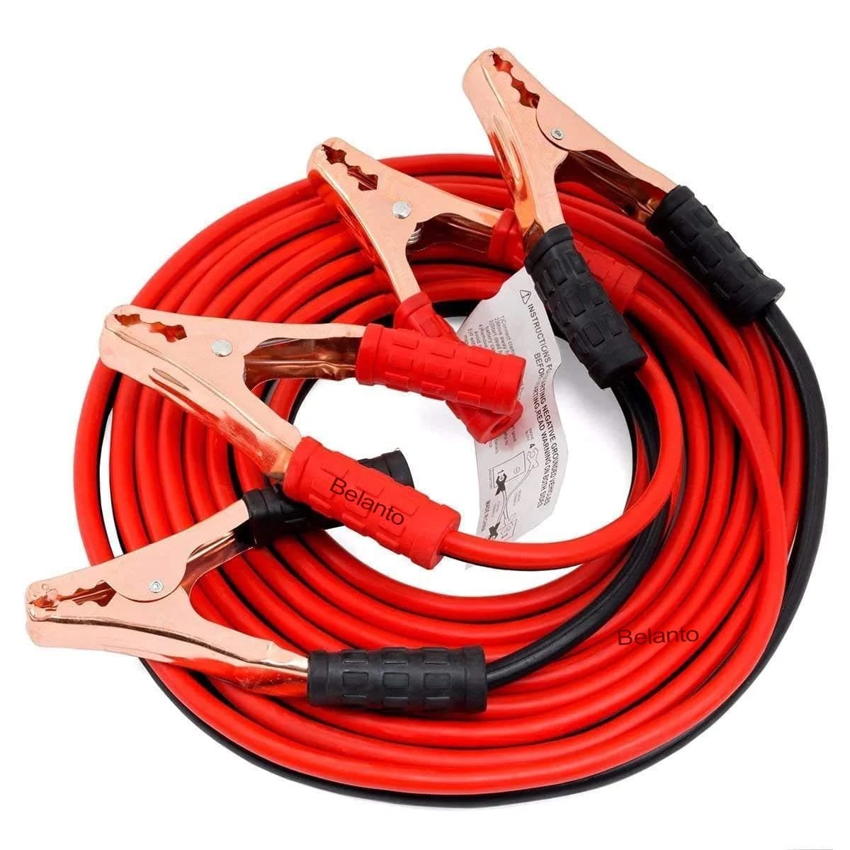 Belanto Car Heavy Duty Auto Jumper Cable, Automotive Battery Booster Wire with Clamp for Jump Starting Dead or Weak Batteries 7-Feet, 500 AMP Emergency Use Jumper Cable with Carry Bag for Cars