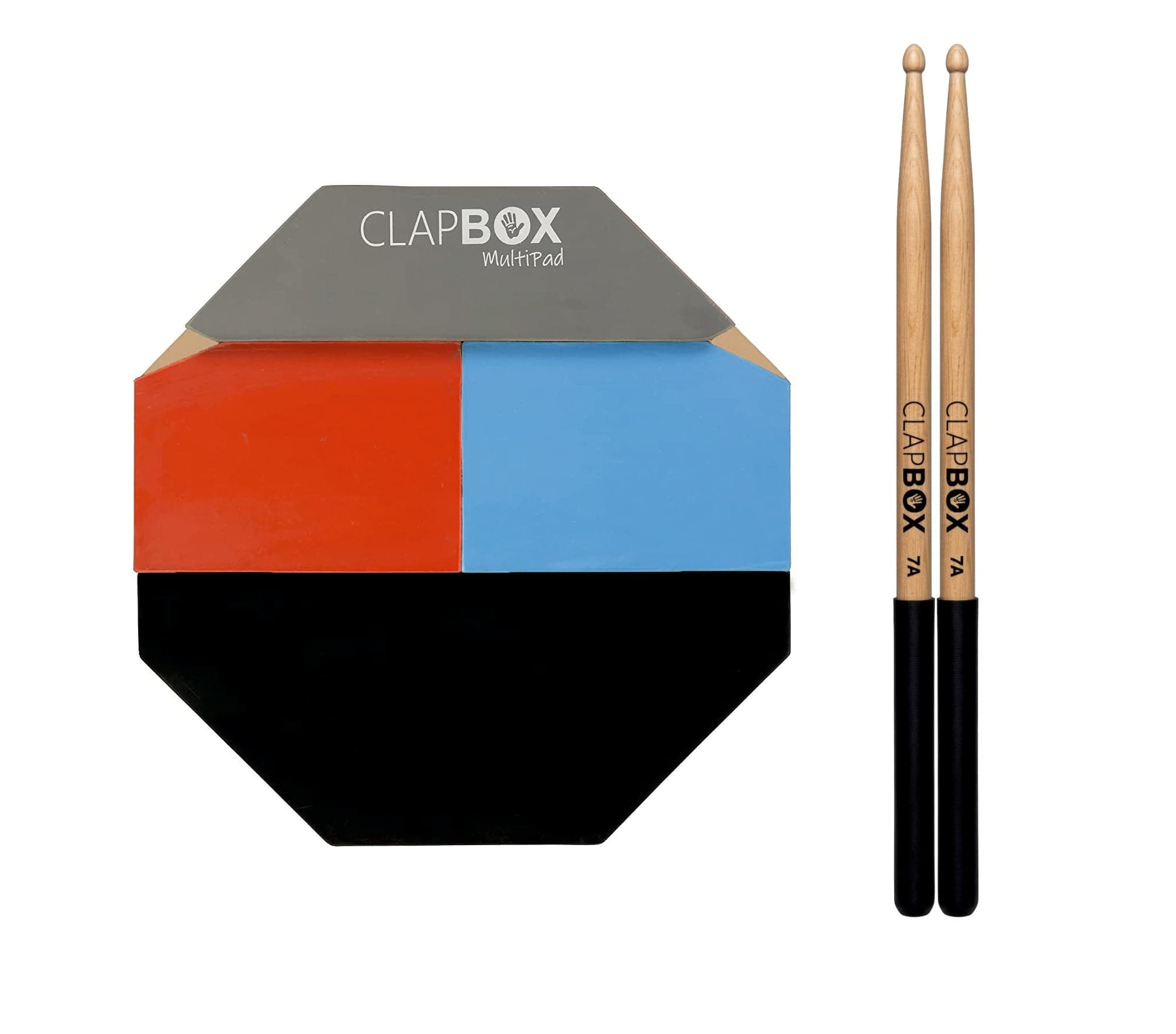 Clapbox Multipad Drum Practice Pad With DRUM STICKS