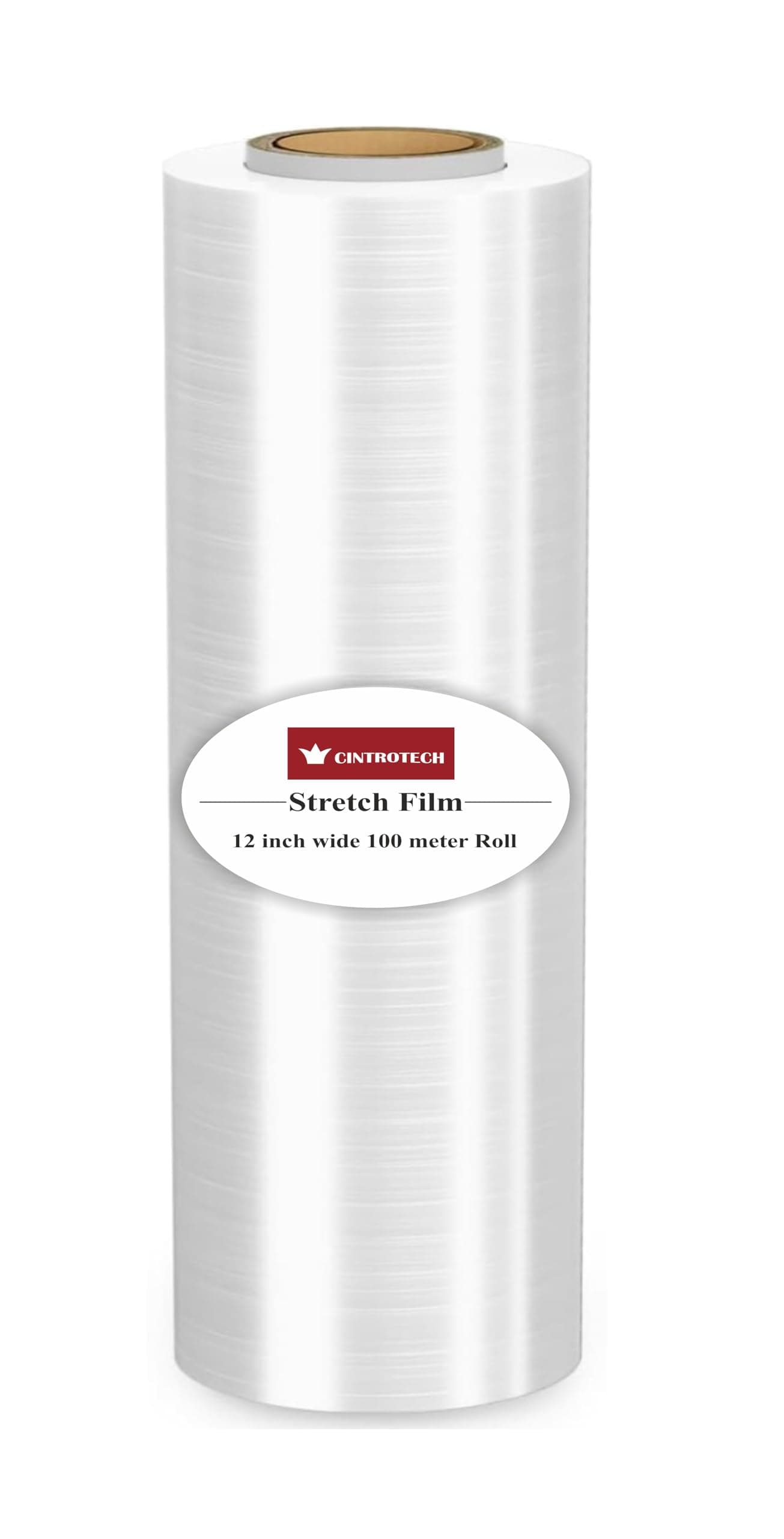 Cintrotech Wrapping Roll For Packing Material,12 Inch (300 mm), 100 Meters Length, For Multipurpose Use Shipping, Packing, Moving Pack of 1, White Rolls