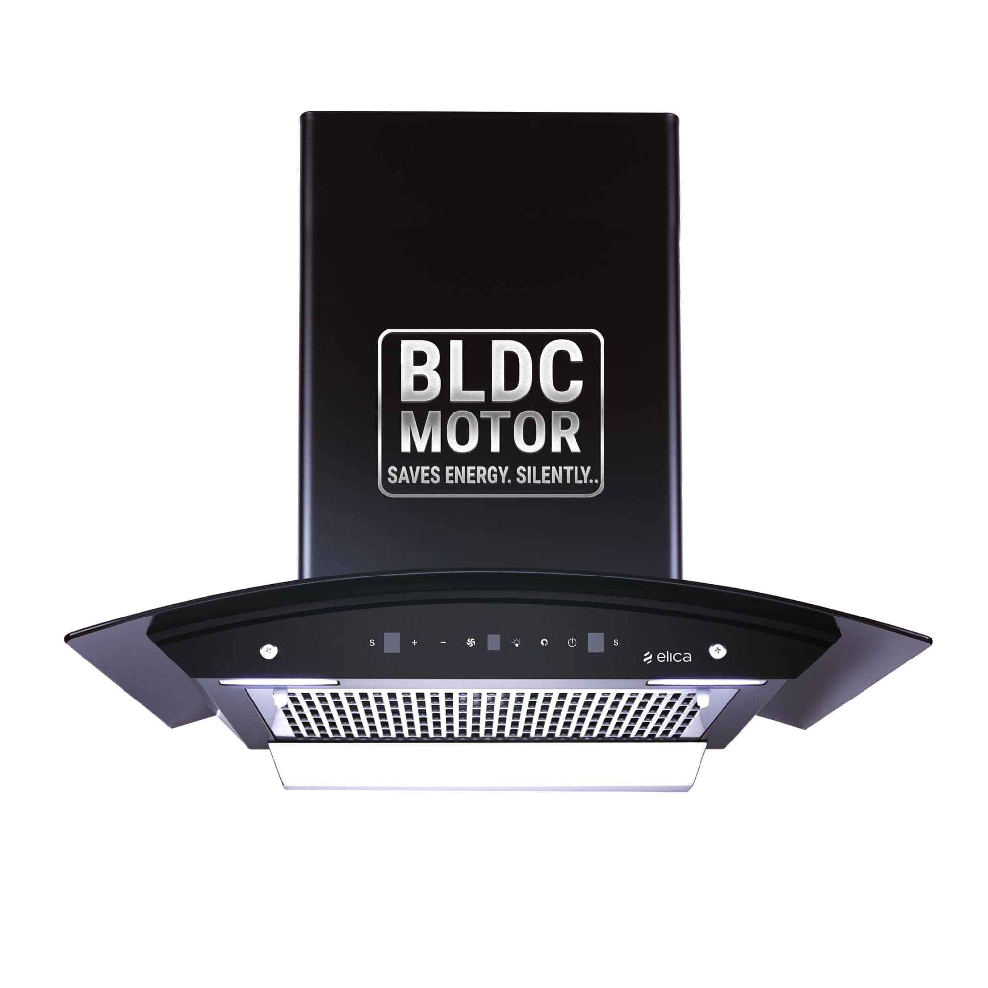 Elica 60cm 1500 m3/hr BLDC Filterless Autoclean Kitchen Chimney with 15 Years Motor & 5 Years Comprehensive Warranty | WDFL 600 BLDC HAC LTW MS NERO | Black | Touch + Motion Sensor Control