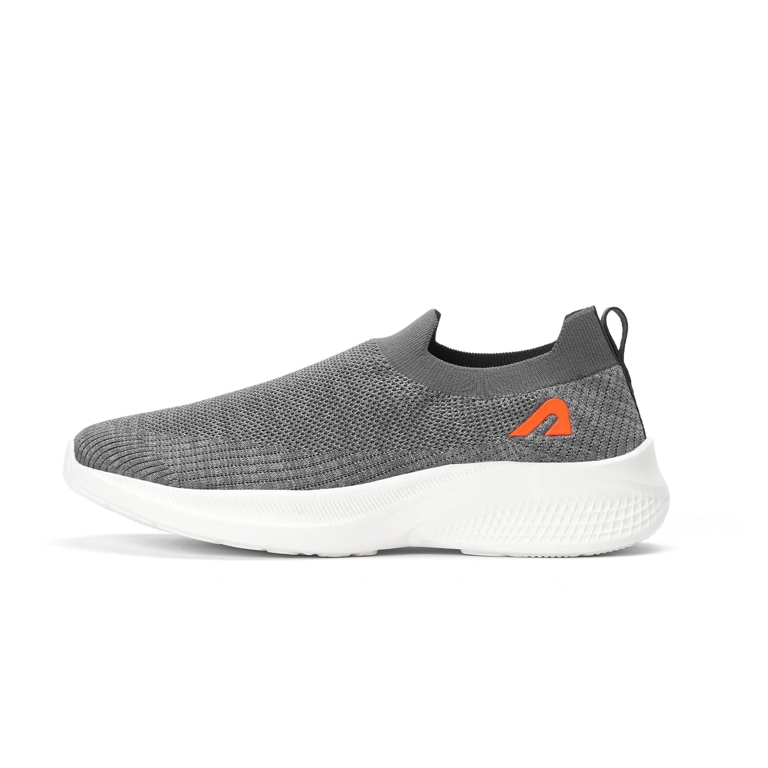 Boldfit Walking Shoes for man Soft Cushioned Without Laces Shoes for Men Memory Foam Shoe for Men Comfortable Ortho Slipon Footwear for Boys Casual Walking Footwear Grey - Size 9