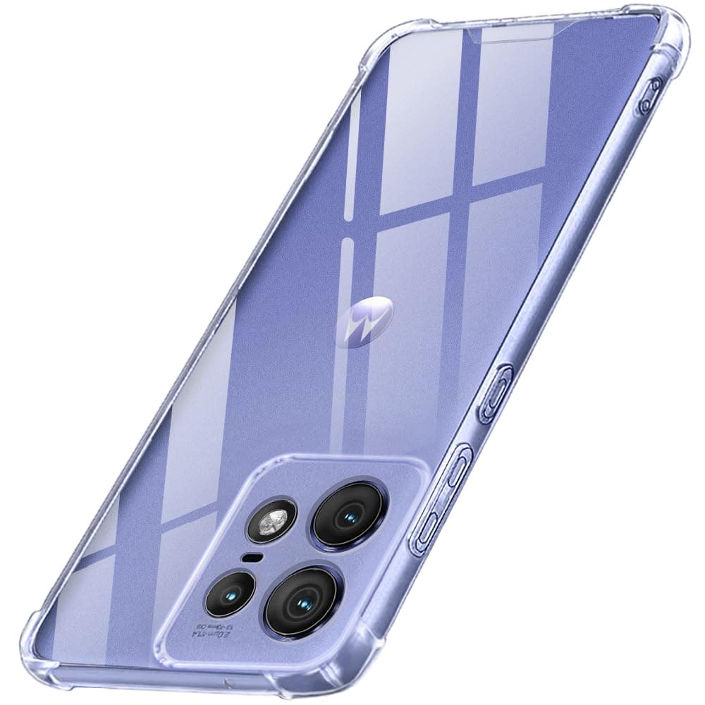 TheGiftKart Crystal Clear Back Cover Case for Motorola Moto Edge 50 Pro 5G | Shock Proof 360° Protection | Hard Clear Back Cover Case for Motorola Moto Edge 50 Pro 5G (PC & TPU, Transparent Bumper)