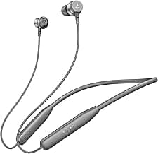 Boat Rockerz 113, 40H Battery, Dual Pair, Fast Charge, ENx Tech, Stream Ad Free Music via App Support, Magnetic Buds, Bluetooth Neckband, Wireless with Mic in Ear Earphones (Ash Grey)