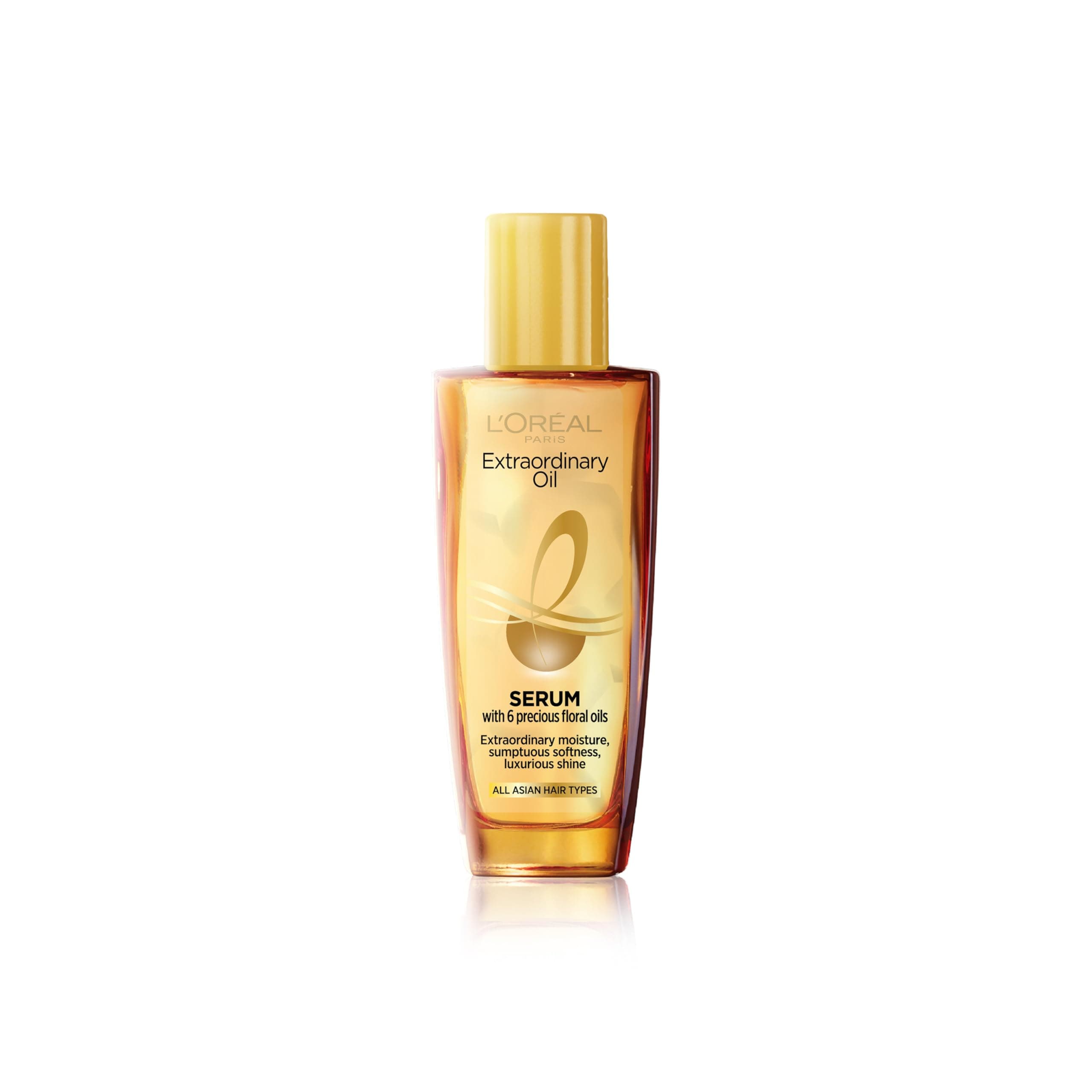 L'Oreal Paris Extraordinary Oil Hair Serum Powered by Floral Oils | For All Hair Types, Makes hair frizz-free, stronger, shiny and provides UV and Heat Protection, Lightweight Formula| 30ml