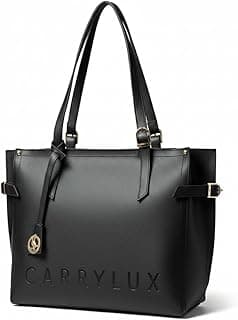 Carrylux Women's Soft PU Tote Bag | Large Single Compartment Shoulder Handbag with Adjustable Strap | Office, College & Casual
