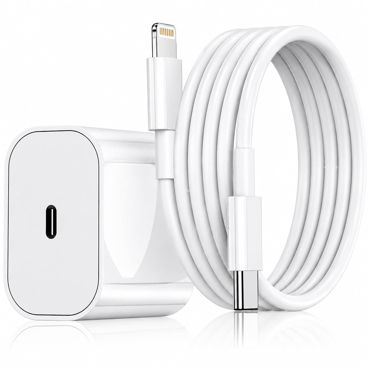 20W SuperFast Adapter Charger & Cable (Apple-MFi Certified) Compatible with iPhone 14/14Plus/14Pro/14Promax 13/13Pro/13Promax 12/12Pro/12/11/X/Xr Series (White)