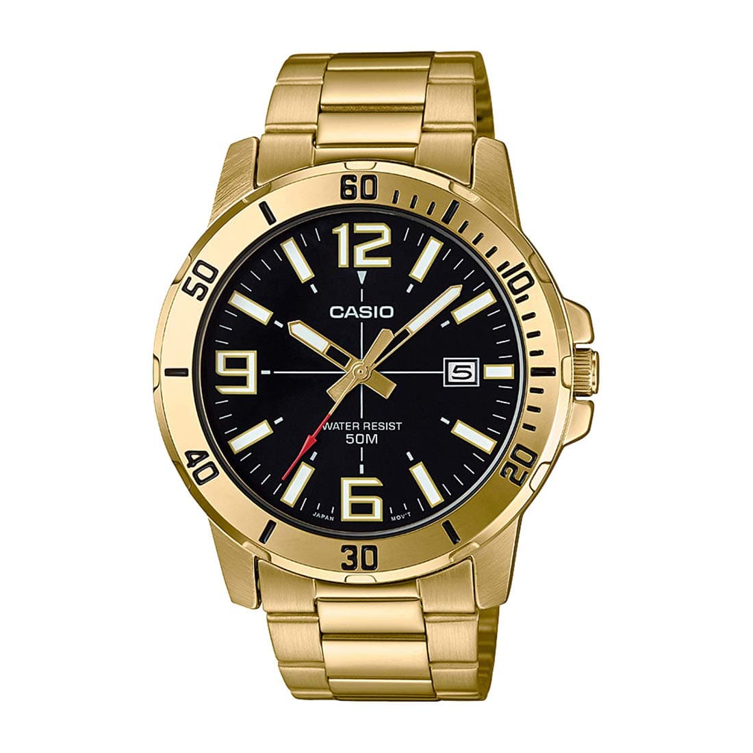 Casio Analog Black Dial Men's Watch - MTP-VD01G-1BVUDF (A1367)