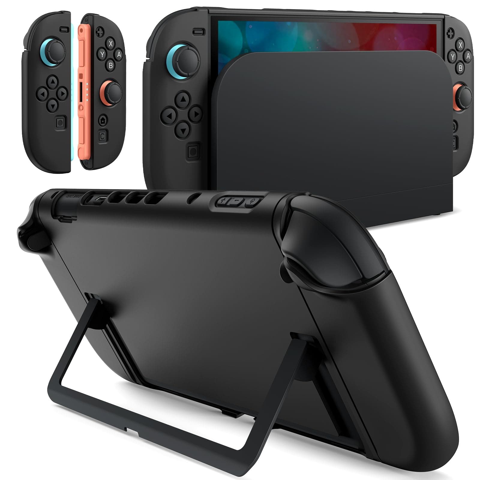 JETech Slim Dockable Case for Nintendo Switch 2, Black