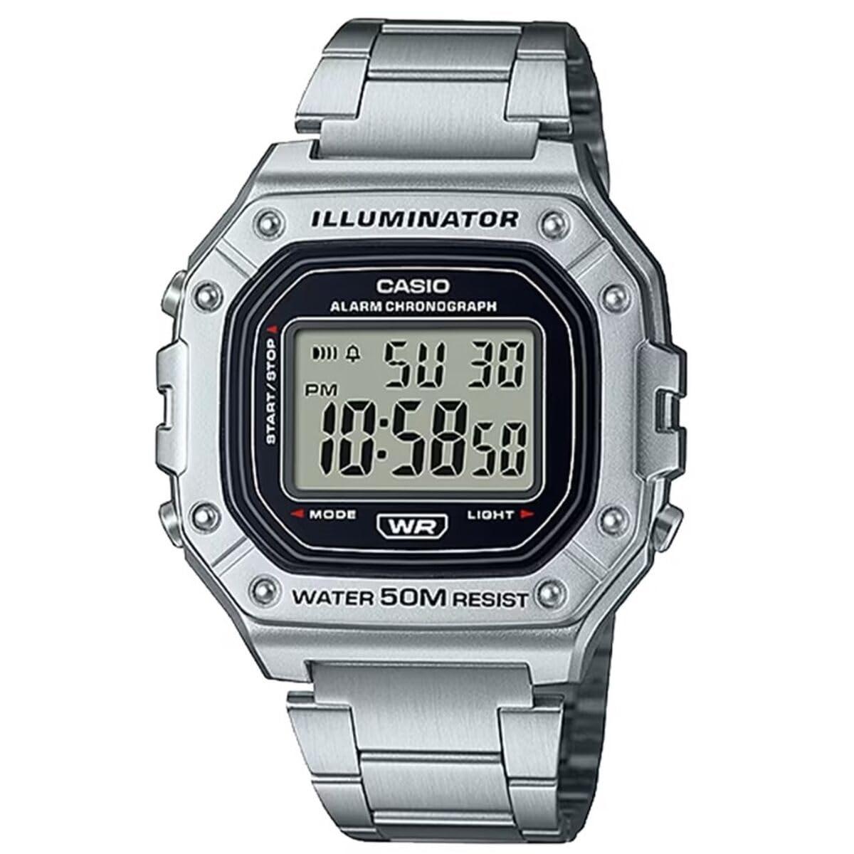 Casio Youth Digital Black Dial Unisex W-218HD-1AVDF (D227)