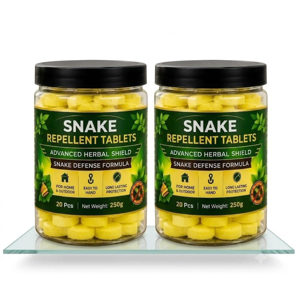 Herbal Snake Repellent Tablets for Indoor & Outdoor Use (50, Standard) | Herbal Formula, Repellent Tablets (250 G, PACK OF 2)