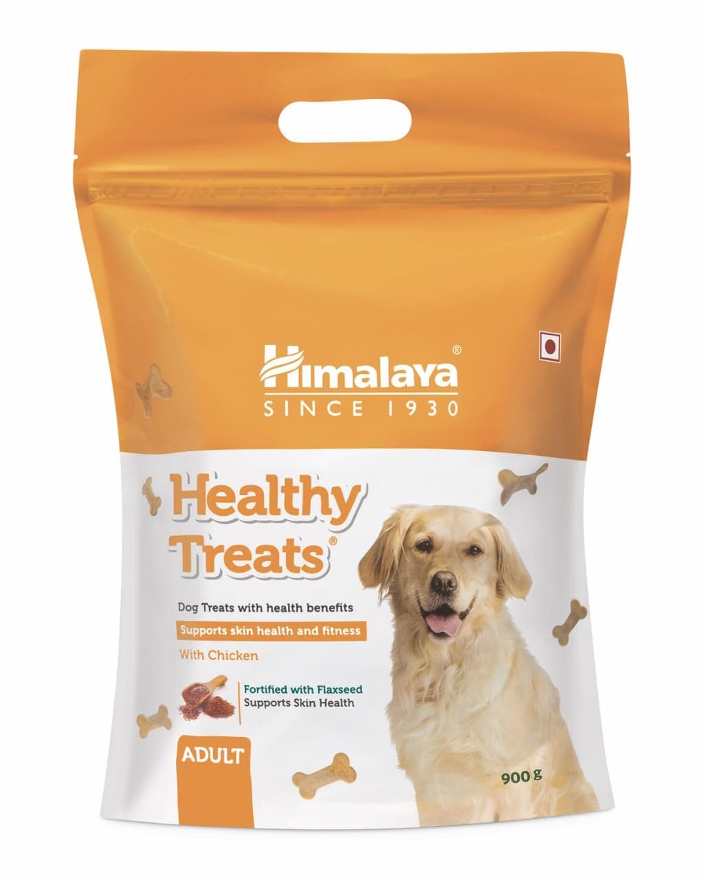 Himalaya Healthy Treats for Adult Dogs | Chicken | 900g | with Gokshura & Flaxseed | Tasty & Nutritious Dog Snack