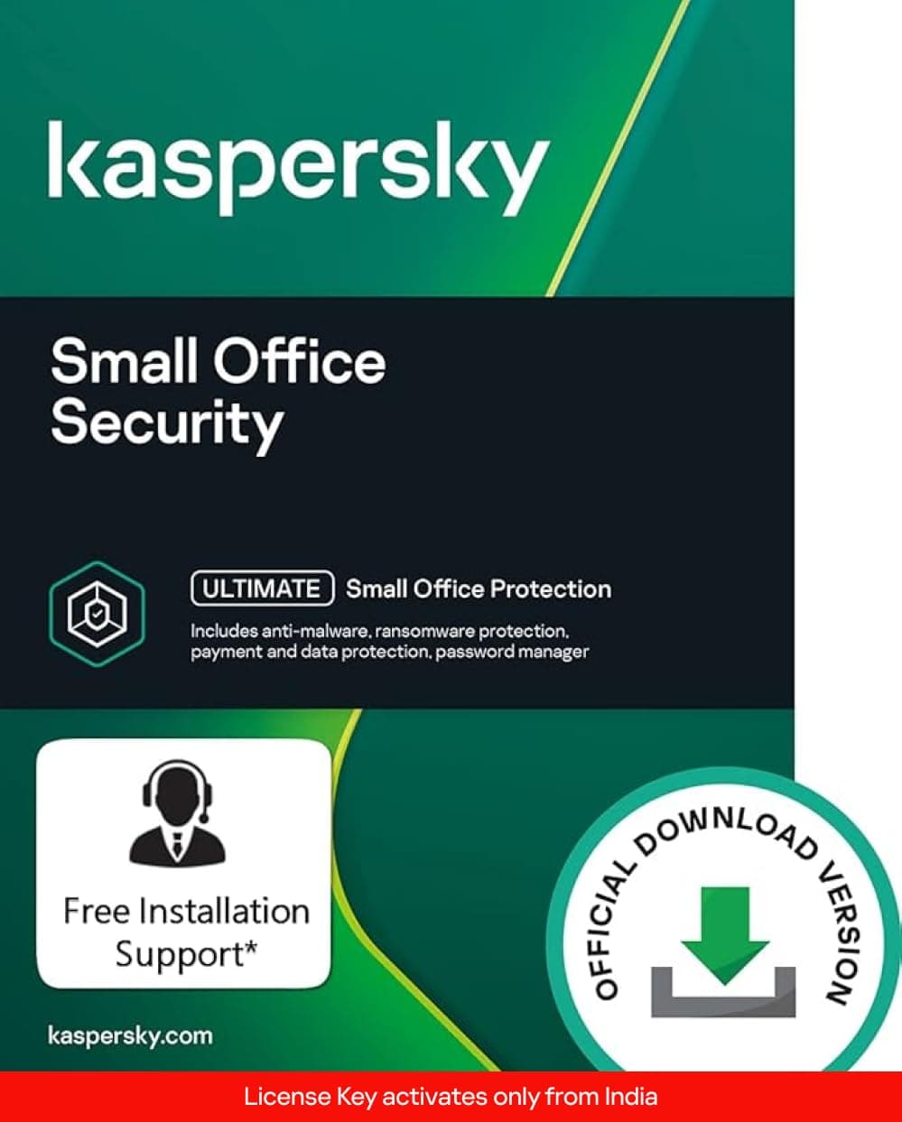 Kaspersky Small Office Security Standard Latest Version | 5 Devices, 5 Mobiles, 1 Server | 1 Year | Email Delivery in 1 Hour