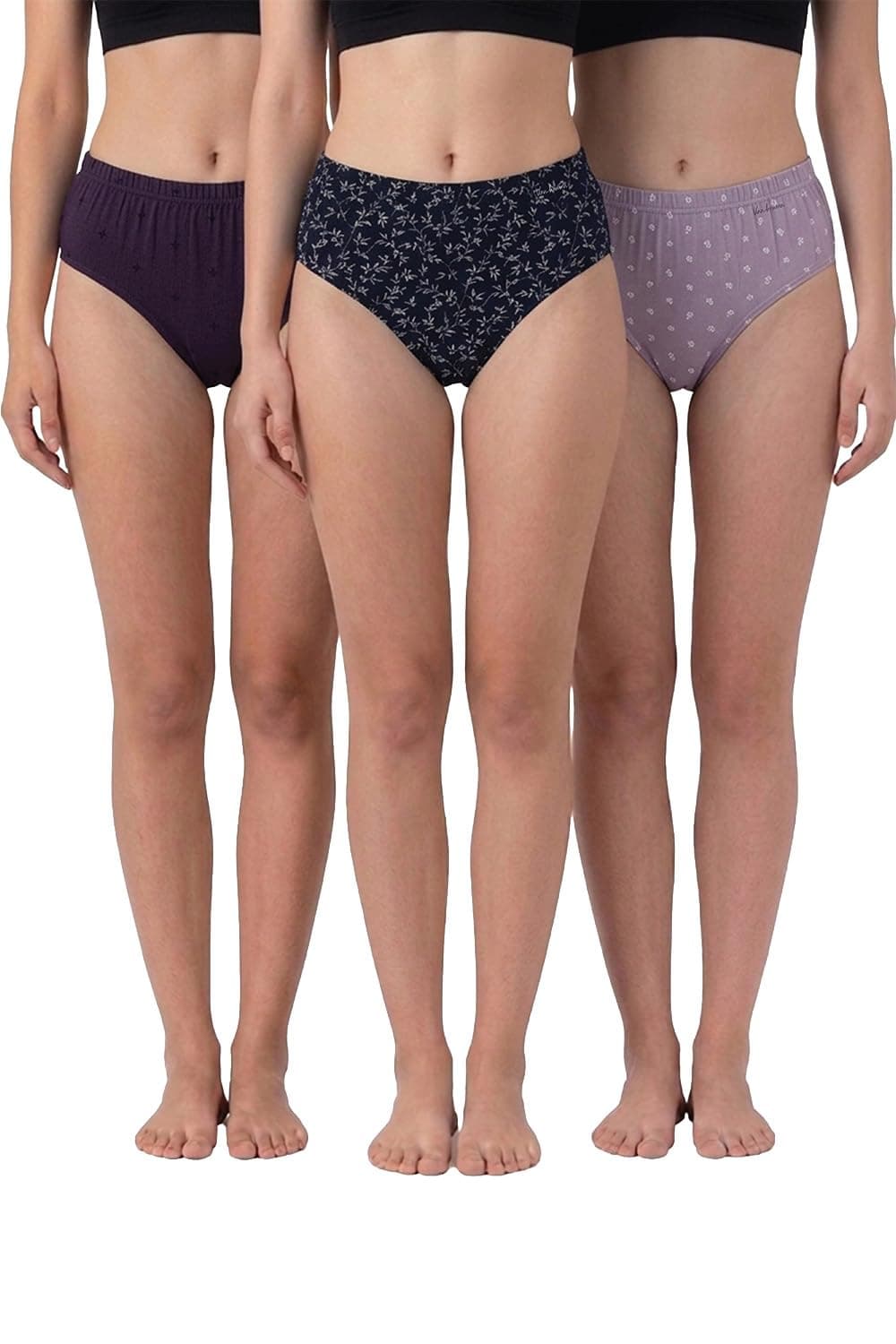 Van Heusen Women Hipster Panty-100% Super Combed Cotton-Pack Of 3-Anti Bacterial, No Marks Waistband, Moisture Wicking, Full Coverage, Assorted