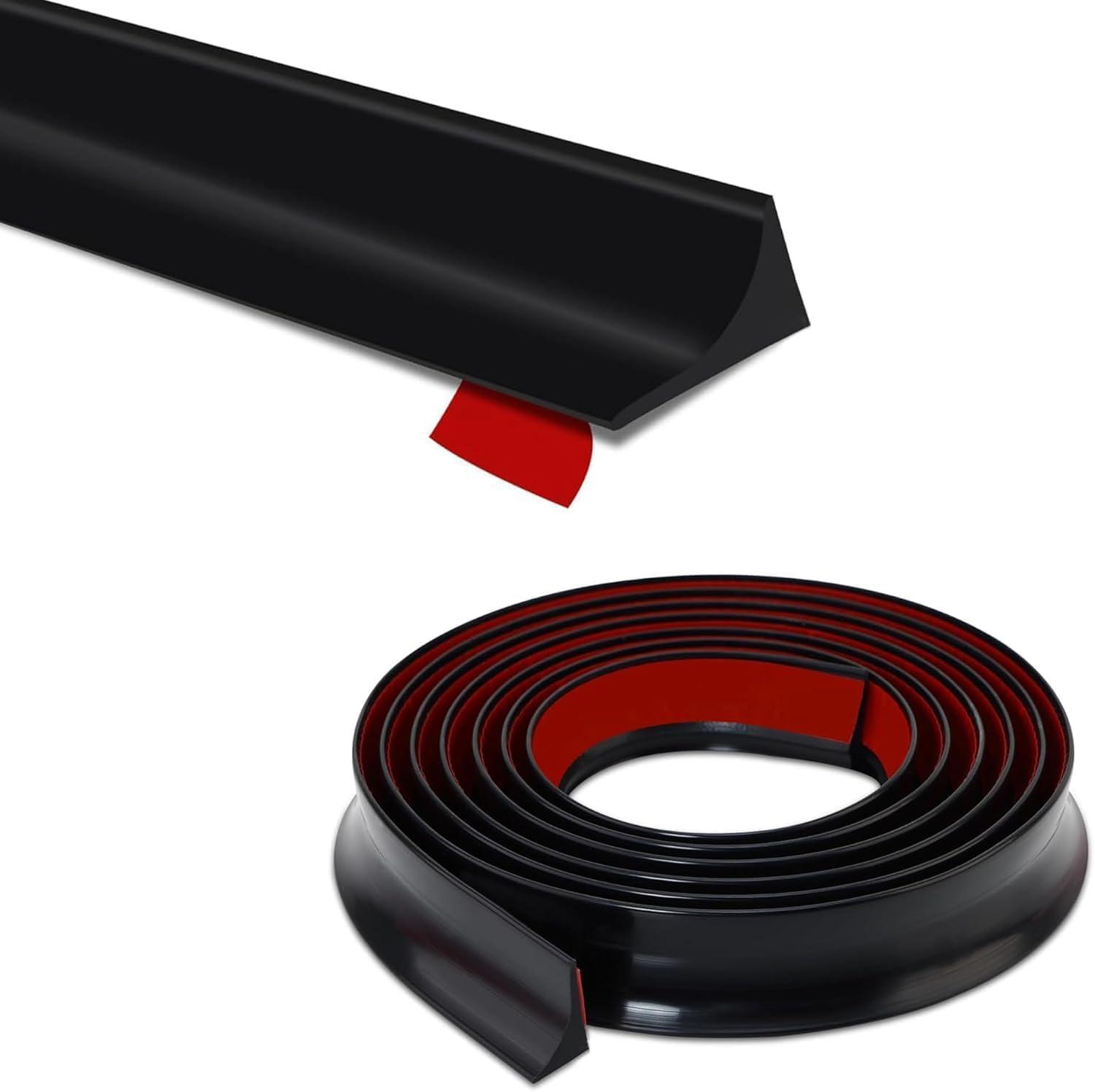 1M Silicone Water Stopper for Bathroom 39 INCH Sink Splash Guard in Kitchen Water Dam Barrier Strip Shower Self-Adhesive Bathroom Silicone Bendable Sink Water Stopper for Kitchen Slab