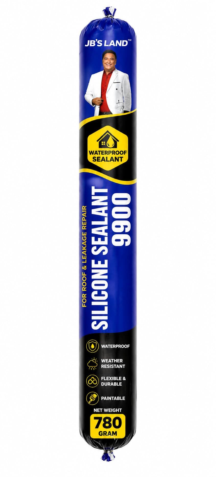 Waterproof Silicone Sealant 9900 for Roof & Leakage Repair, 750g