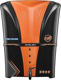 Apec Water Mineral RO+UV+UF 12 Liter RO + UV + TDS ADJUSTER Water Purifier With Copper Charge Technology Black & Copper Best For Home and Office (Made In India)