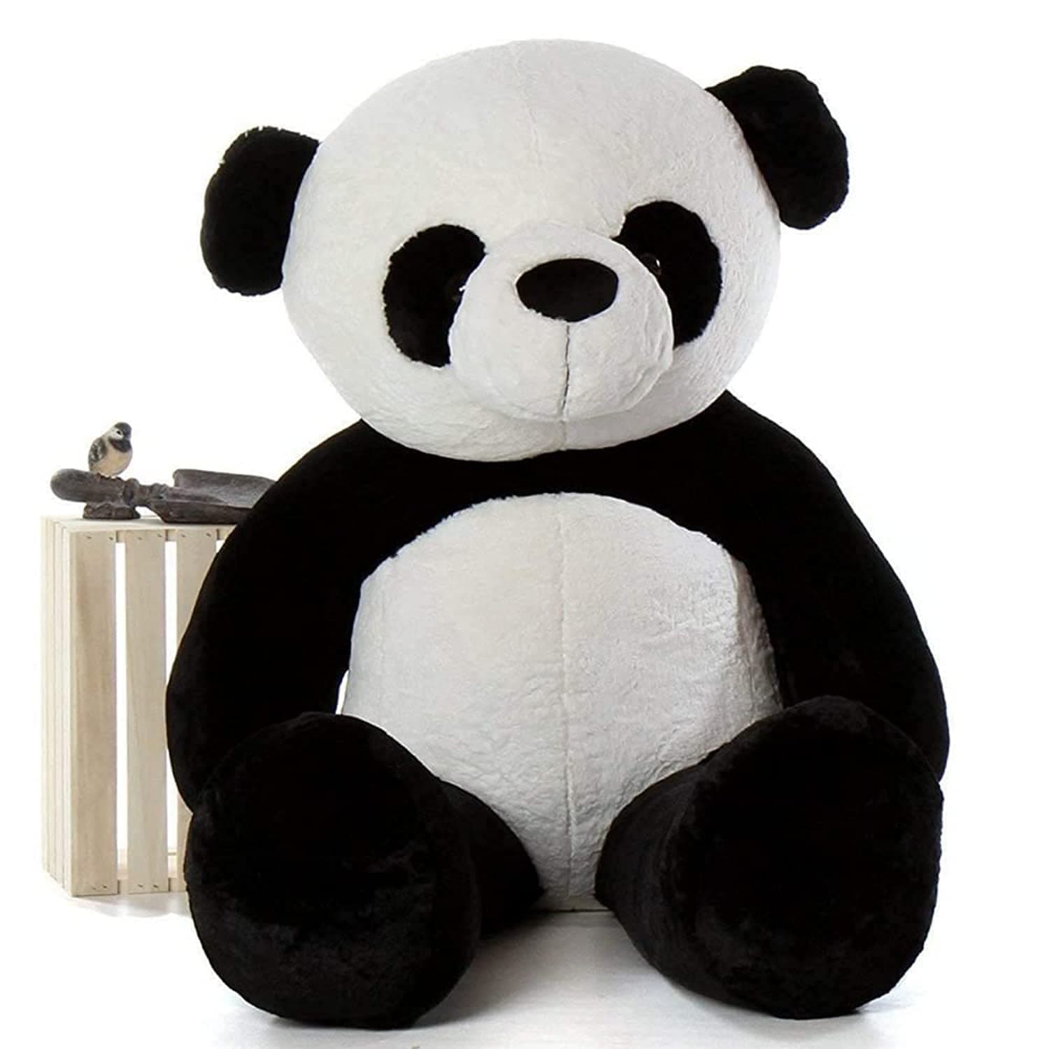 HUG 'n' FEEL SOFT TOYS 6 Feet Giant Teddy Bear Soft, Plush & Cuddly Stuffed Animal Toy Black/White Panda Big Teddy Bear for Girls, Kids, Wife, Girlfriend Birthday, Anniversary (6 Feet Panda Bear)