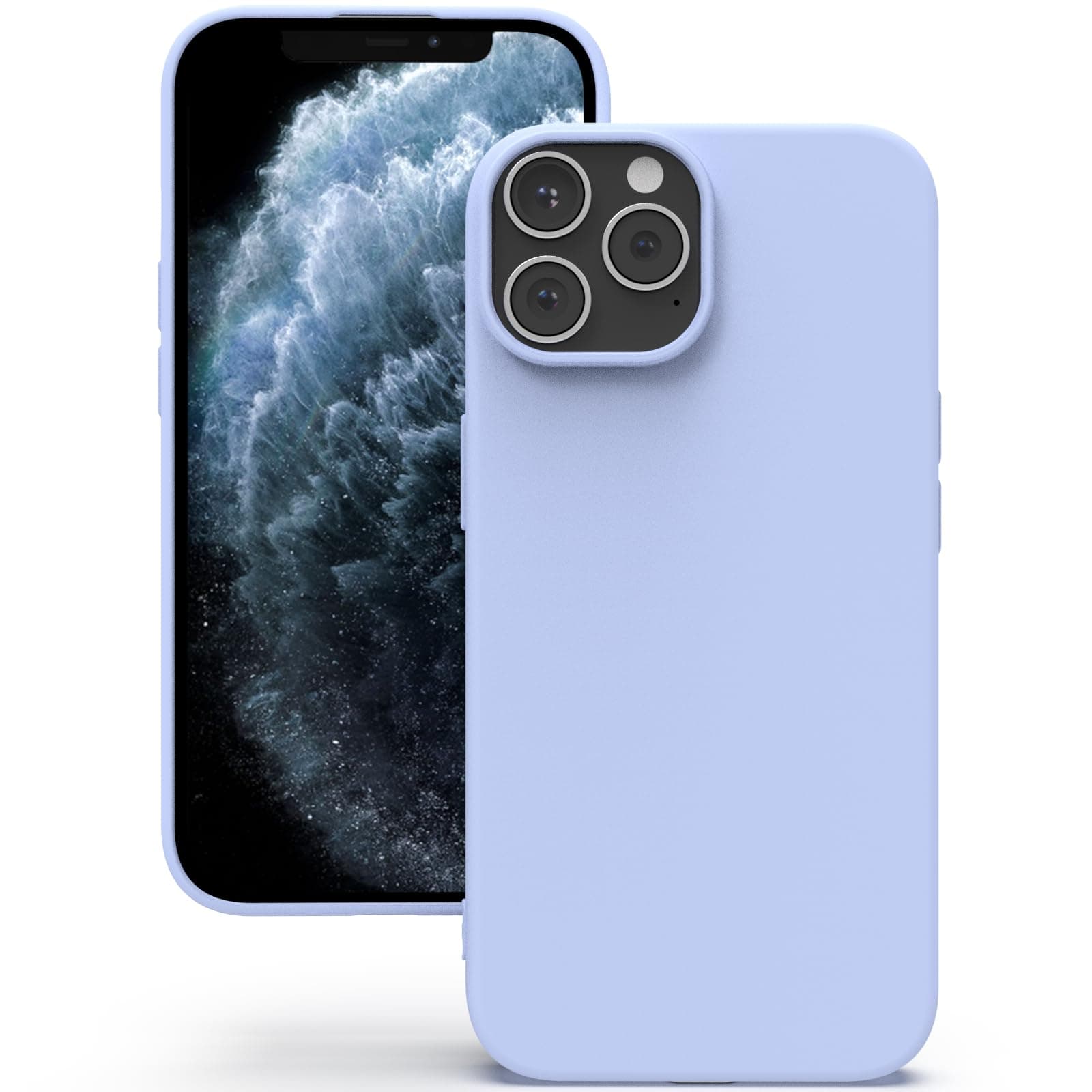 YATWIN Silicone Back Case for iPhone 11 Pro Max, Soft-Touch Phone Back Cover for Apple iPhone 11 Pro Max - Lilac