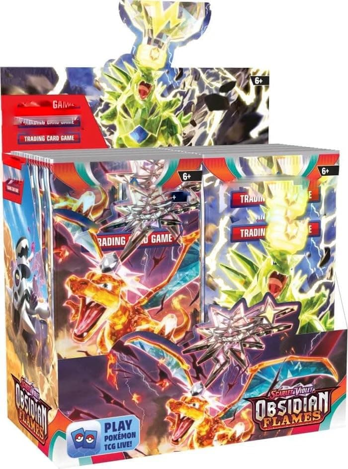 Pokemoon TCG 50 Cardds Bundle | 5 Packs of 10 Random Collectible Trading Cardds | Surprise Cardd Set for Kids & Collectors (Obsidian Flames 5 Pack 50 Cards)