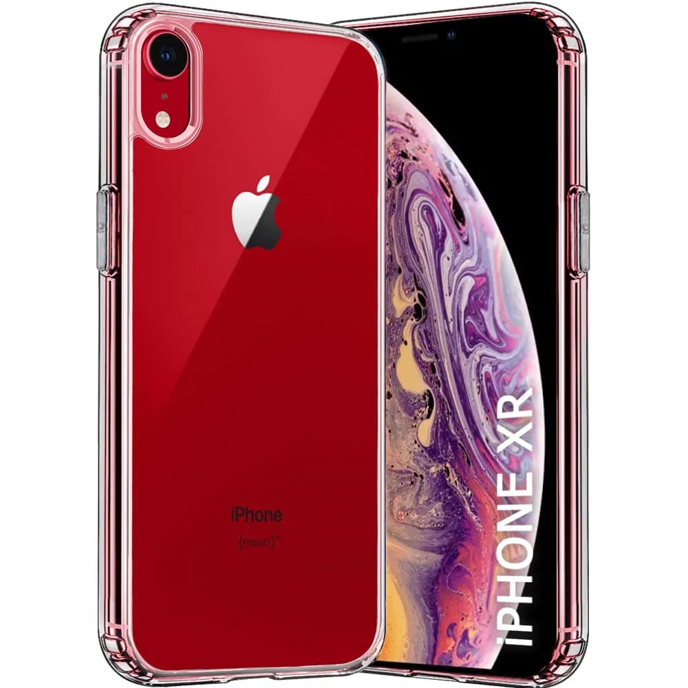 TheGiftKart Ultra-Hybrid Crystal Clear Back Case Cover for iPhone Xr | Shockproof Design | Hard Back Cover Case for iPhone Xr (PC & TPU, Transparent)