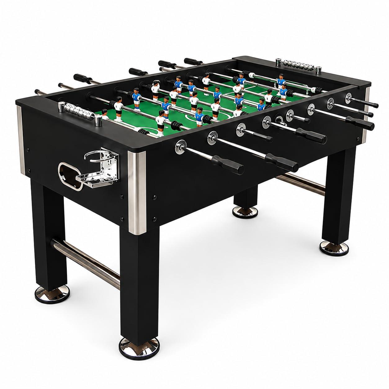 STEP OVER Professional KickMaster Pro Foosball Table Official Competition for Adults, Strong Sturdy Built for Aggressive Games in Clubs, Offices and co-Working (2026 Edition) (Midnight Black)